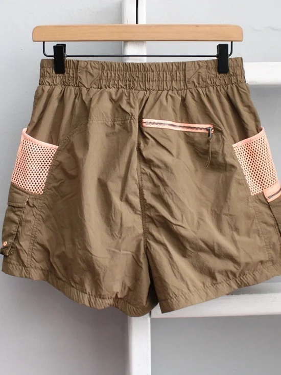 FP Movement Free People Morning Meadow Cargo Green Utility Shorts Size Small - Picture 2 of 8